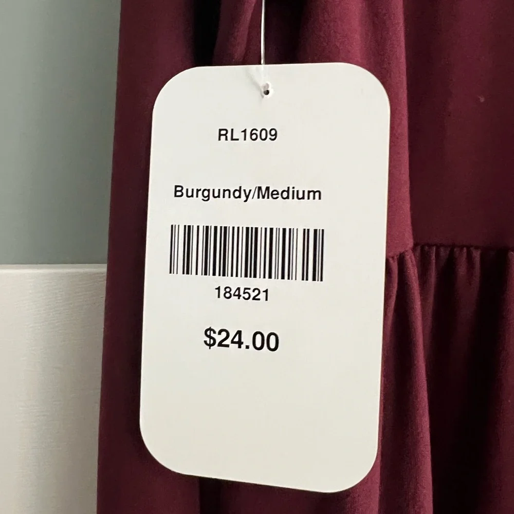 NWT Red Lolly Burgundy Dress - Picture 4 of 5